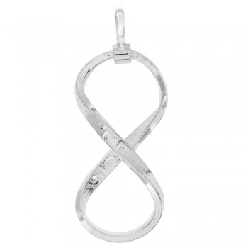 Colgante geométrico trapezoidal de coral blanco Plata de 1ª Ley - Karissma 2