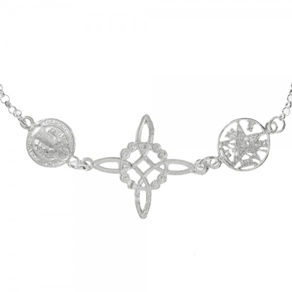 Pulsera triple amuleto protector Plata de Ley - Karissma