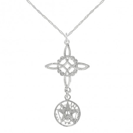 Collar doble amuleto Plata de Ley - Karissma