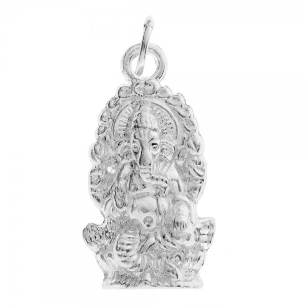 Collar Ganesha Plata de Ley lisa- Karissma