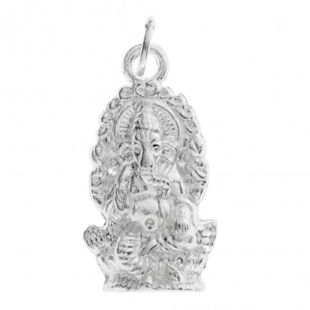 Collar Ganesha Plata de Ley lisa- Karissma