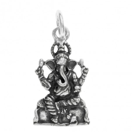 Collar Ganesha Plata de Ley envejecida - Karissma