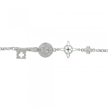 Pulsera San Benito & Nudo de bruja & Trébol - Karissma 2