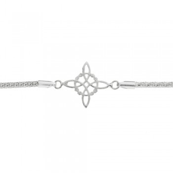Pulsera coreana nudo de bruja Plata de Ley - Karissma 2