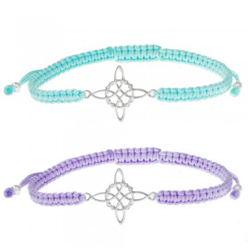 Pulsera nudo de bruja de macramé - Karissma