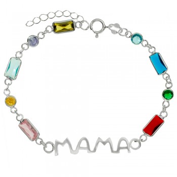 Pulsera Mamá Plata de Ley - Karissma