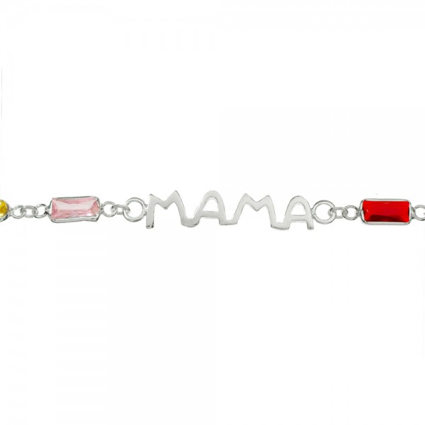Pulsera Mamá Plata de Ley - Karissma