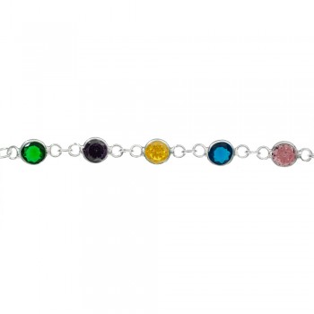 Pulsera Mamá con corazón Plata de Ley - Karissma 2