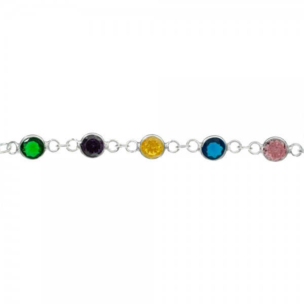 Pulsera Mamá con corazón Plata de Ley - Karissma