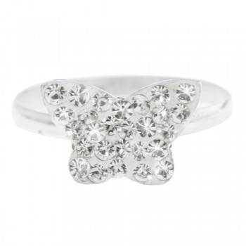 Anillo mariposa brillo Plata de Ley 925 - Karissma 2
