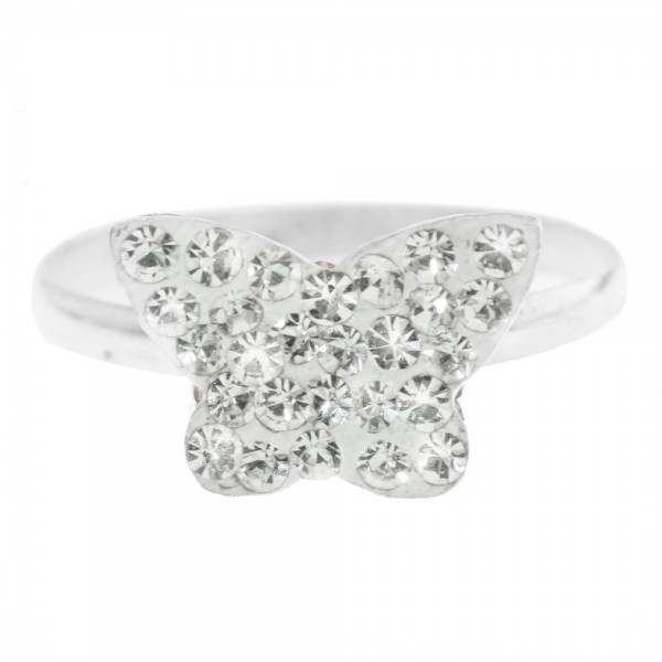 Anillo mariposa brillo Plata de Ley 925 - Karissma