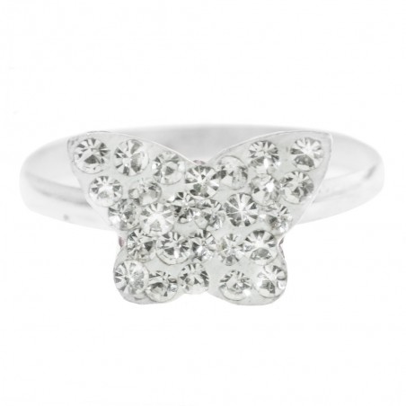 Anillo mariposa brillo Plata de Ley 925 - Karissma