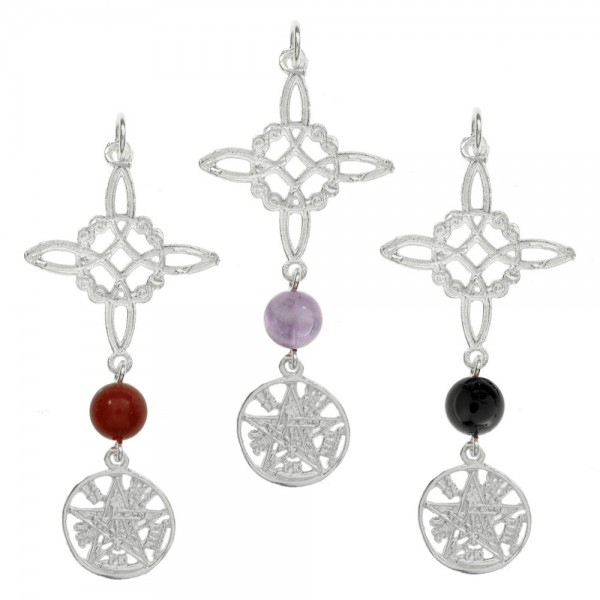 Collar Nudo de Bruja & Tetragrámaton Plata de Ley - Karissma