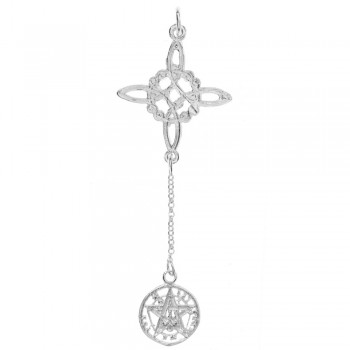 Collar Nudo de Bruja & Tetragrámaton Plata de Ley - Karissma 2