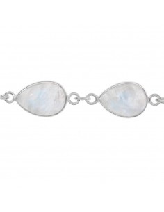 Pulsera gotas de piedra de luna Plata de Ley - Karissma 2