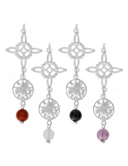 Collar Nudo de Bruja & Tetragrámaton Plata de Ley - Karissma