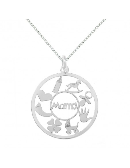 Collar Mamá Plata de Ley - Karissma