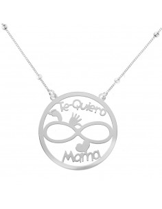 Collar Te Quiero Mamá Plata de Ley - Karissma