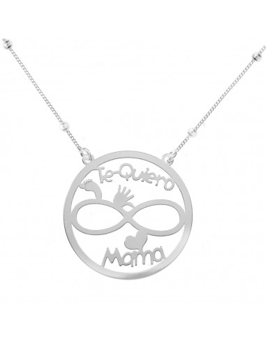 Collar Te Quiero Mamá Plata de Ley - Karissma