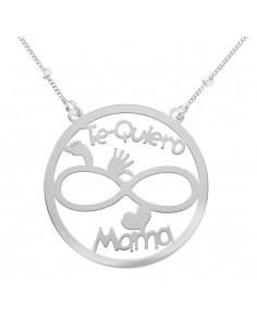 Collar Te Quiero Mamá Plata de Ley - Karissma 2