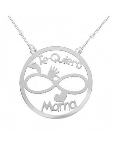 Collar Te Quiero Mamá Plata de Ley - Karissma