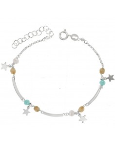 Pulsera 4 estrellas Plata de Ley - Karissma