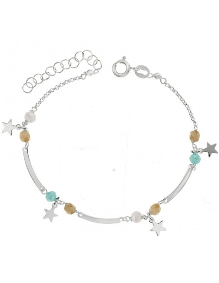 Pulsera 4 estrellas Plata de Ley - Karissma