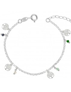 Pulsera árbol de la vida & cristales Plata de Ley - Karissma