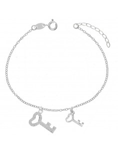 Pulsera doble llave Plata de Ley - Karissma