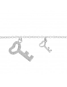 Pulsera doble llave Plata de Ley - Karissma 2