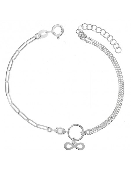 Pulsera Karma & Infinito cadena combinada - Karissma
