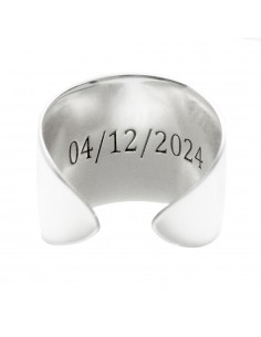 Anillo XL personalizado "Juego de palabras" Plata de Ley - Karissma 2