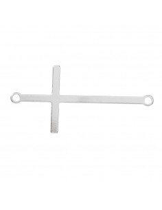 Entrepieza cruz plana Plata de Ley - Karissma