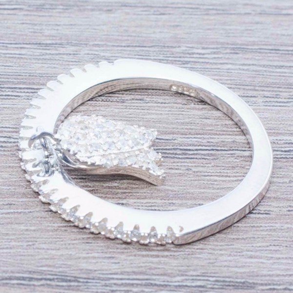 Anillo con colgante tulipán Plata de Ley 925