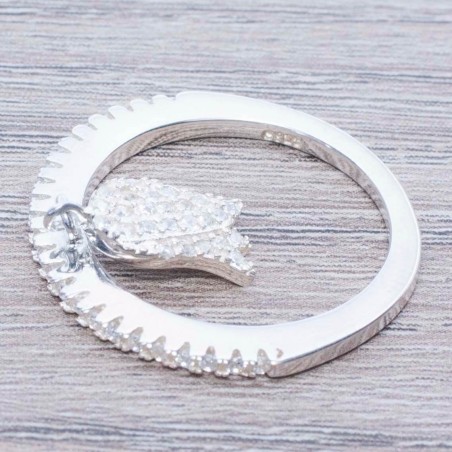 Anillo con colgante tulipán Plata de Ley 925