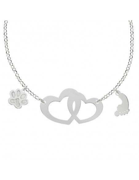 Collar Familia personalizable grabado fabricado en Plata de 1ª Ley - Karissma