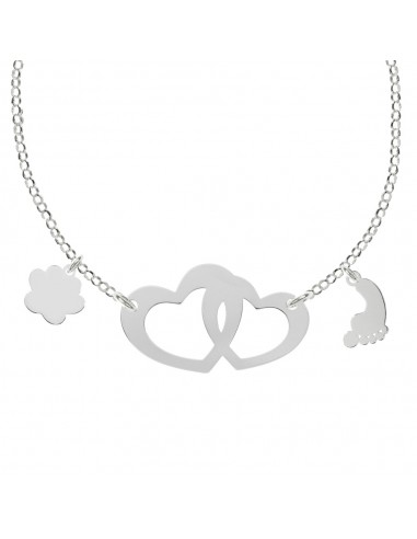 Collar Familia personalizable grabado fabricado en Plata de 1ª Ley - Karissma