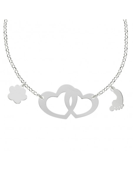 Collar Familia personalizable grabado fabricado en Plata de 1ª Ley - Karissma