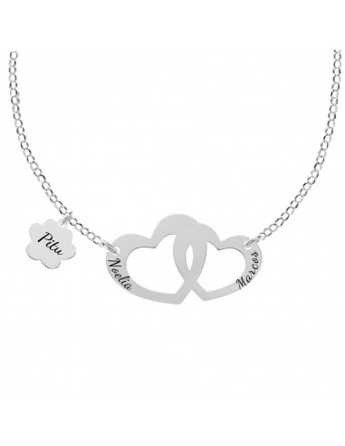 Collar Familia personalizable grabado fabricado en Plata de 1ª Ley - Karissma