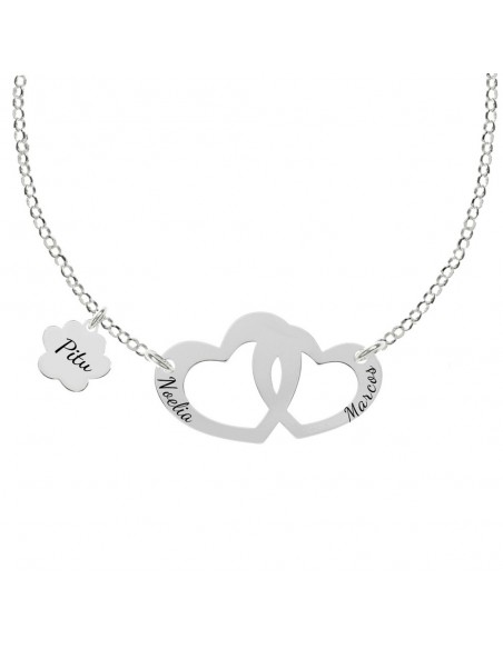 Collar Familia personalizable grabado fabricado en Plata de 1ª Ley - Karissma