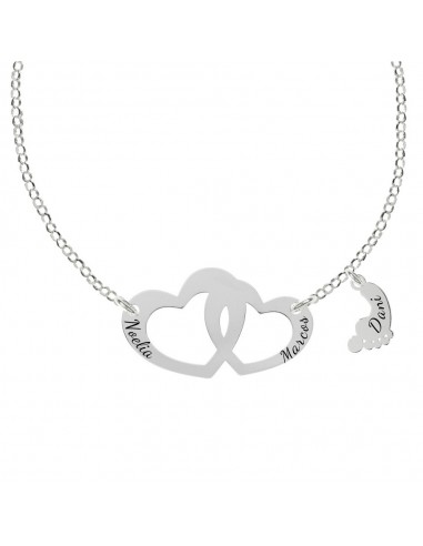 Collar Familia personalizable grabado fabricado en Plata de 1ª Ley - Karissma