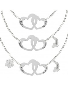 Collar Familia personalizable grabado fabricado en Plata de 1ª Ley - Karissma