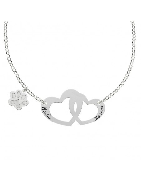 Collar Familia personalizable grabado fabricado en Plata de 1ª Ley - Karissma