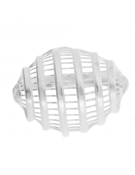 Anillo filigrana rayas Plata de Ley 925