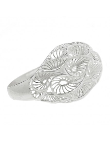Anillo medusa calada Plata de Ley 925