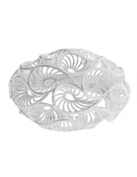 Anillo medusa calada Plata de Ley 925