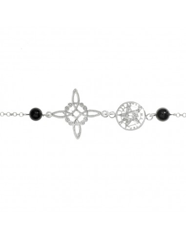 Pulsera Nudo de Bruja & Tetragrámaton Plata 925 - Karissma