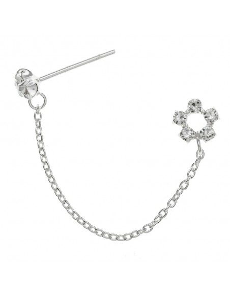 Pendientes agujero doble Plata de Ley - Karissma