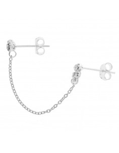 Pendientes agujero doble Plata de Ley - Karissma 2