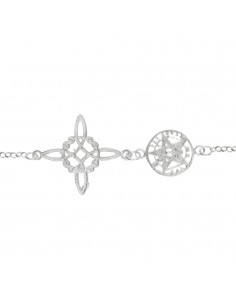 Pulsera amuleto Nudo de bruja & Tetragrámaton Plata 925 - Karissma 2